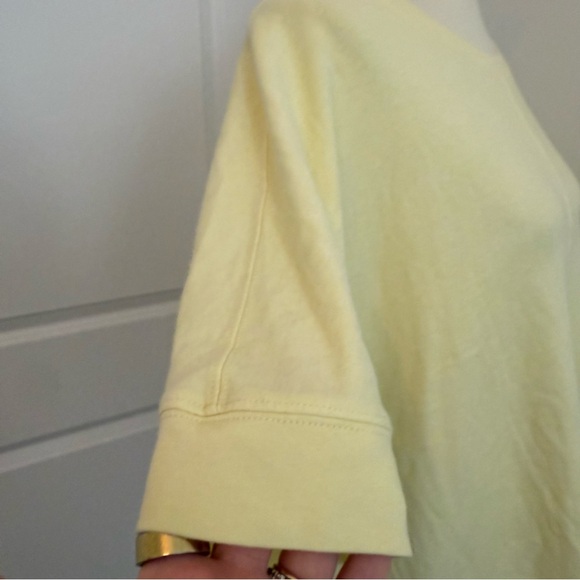 Yellow Short Sleeve Women's Top - Picture 5 of 9